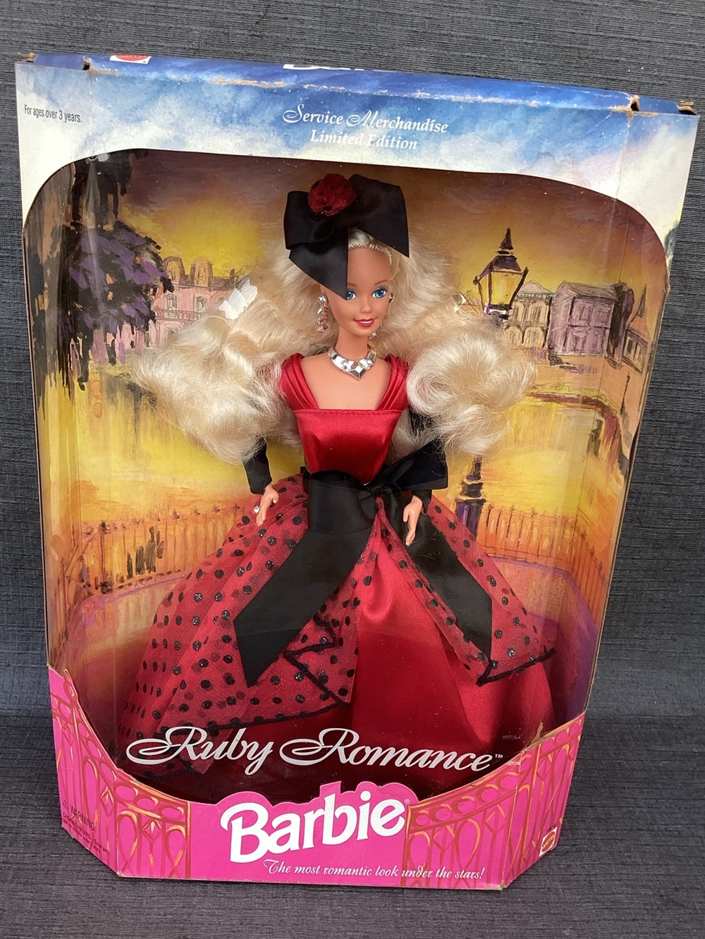 Mattel Barbie Ruby Romance Doll in Red and Black Gown